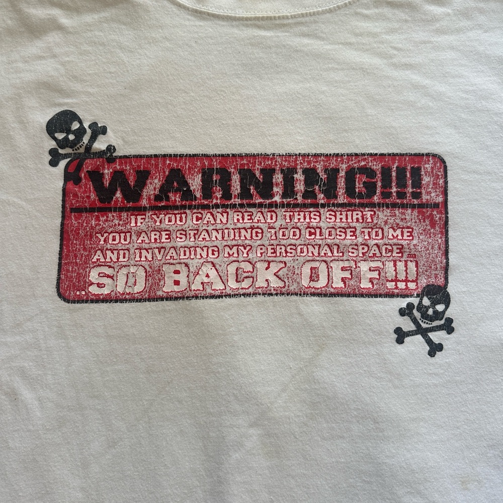 Vintage Warning ⛔️ You’re In My Personal Space 2000s T-shirt